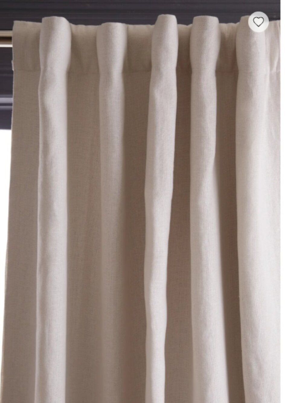 NWOT Quince Heavyweight European Linen Room Darkening Curtain- 48x96 -One Panel